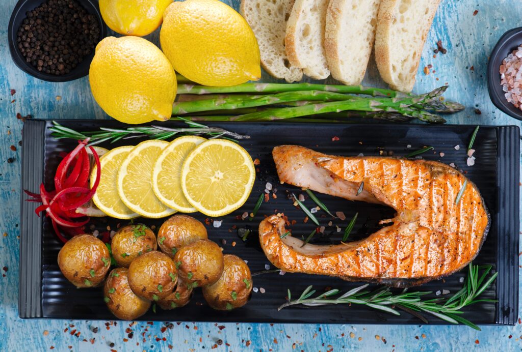 Baked Lemon Garlic Salmon - keto diet recipes for beginners