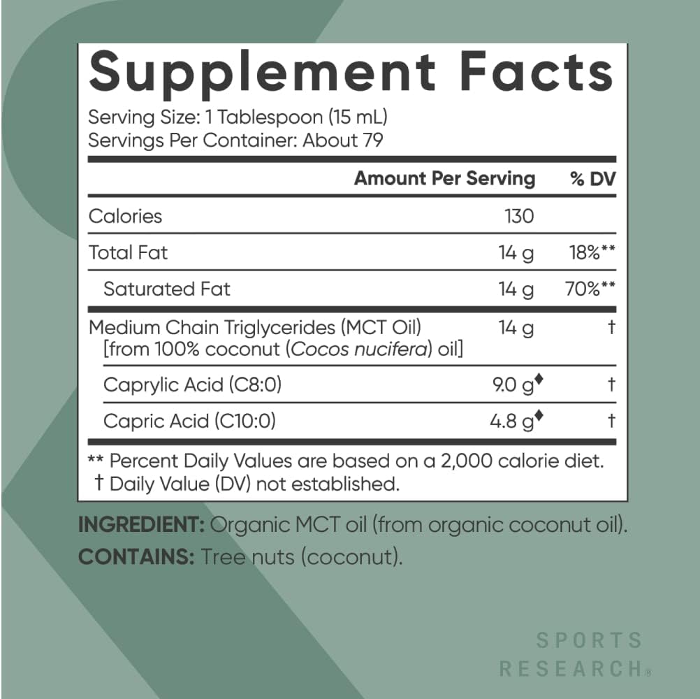 supplement facts - what is MCT oil about?
