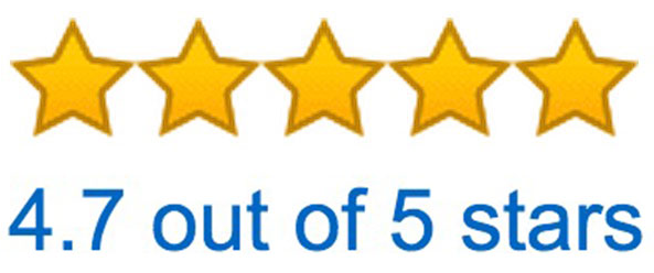 4.7 out of 5 stars rating for Amazon