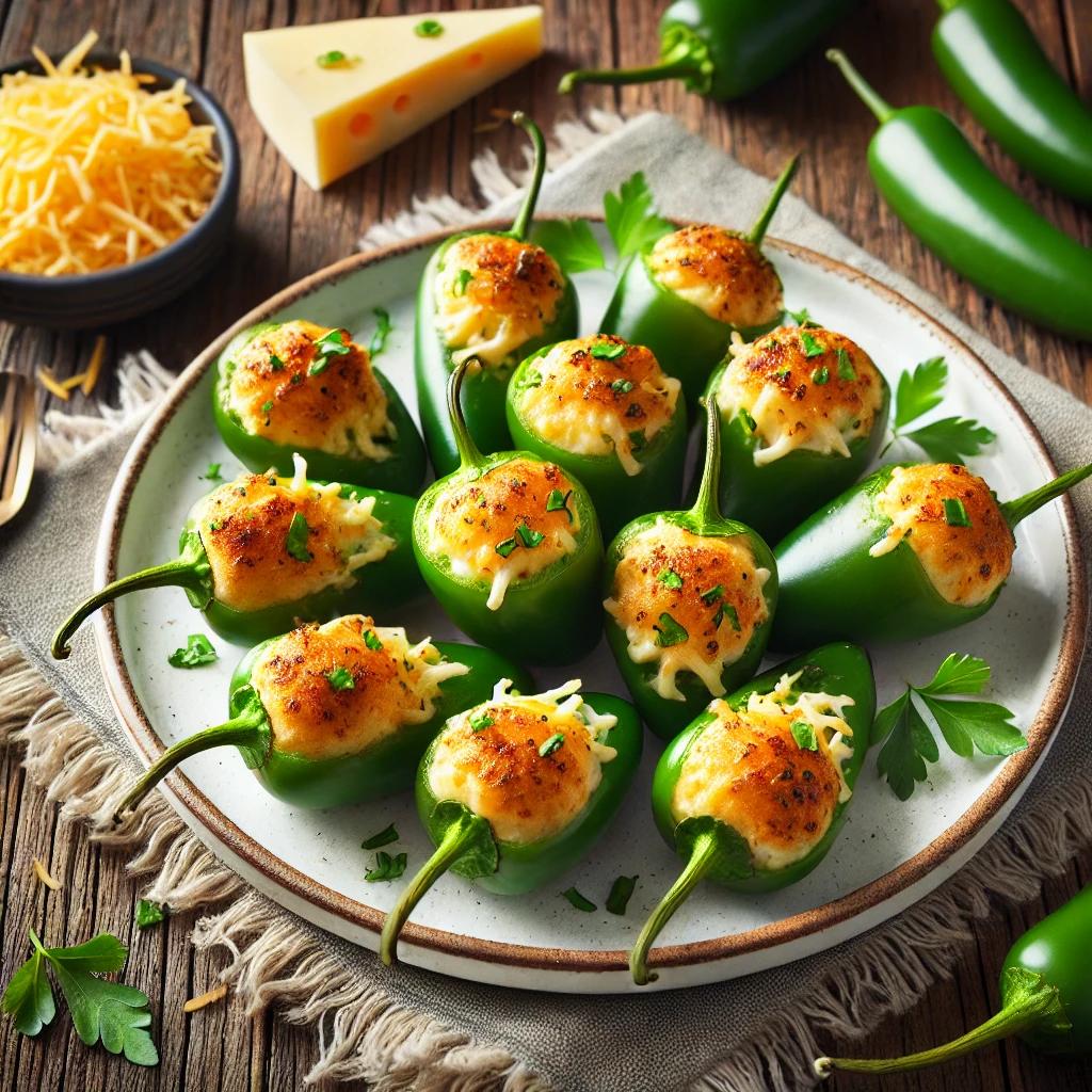 Spicy Cheese-Stuffed Jalapeños-Keto Diet Snack Recipes