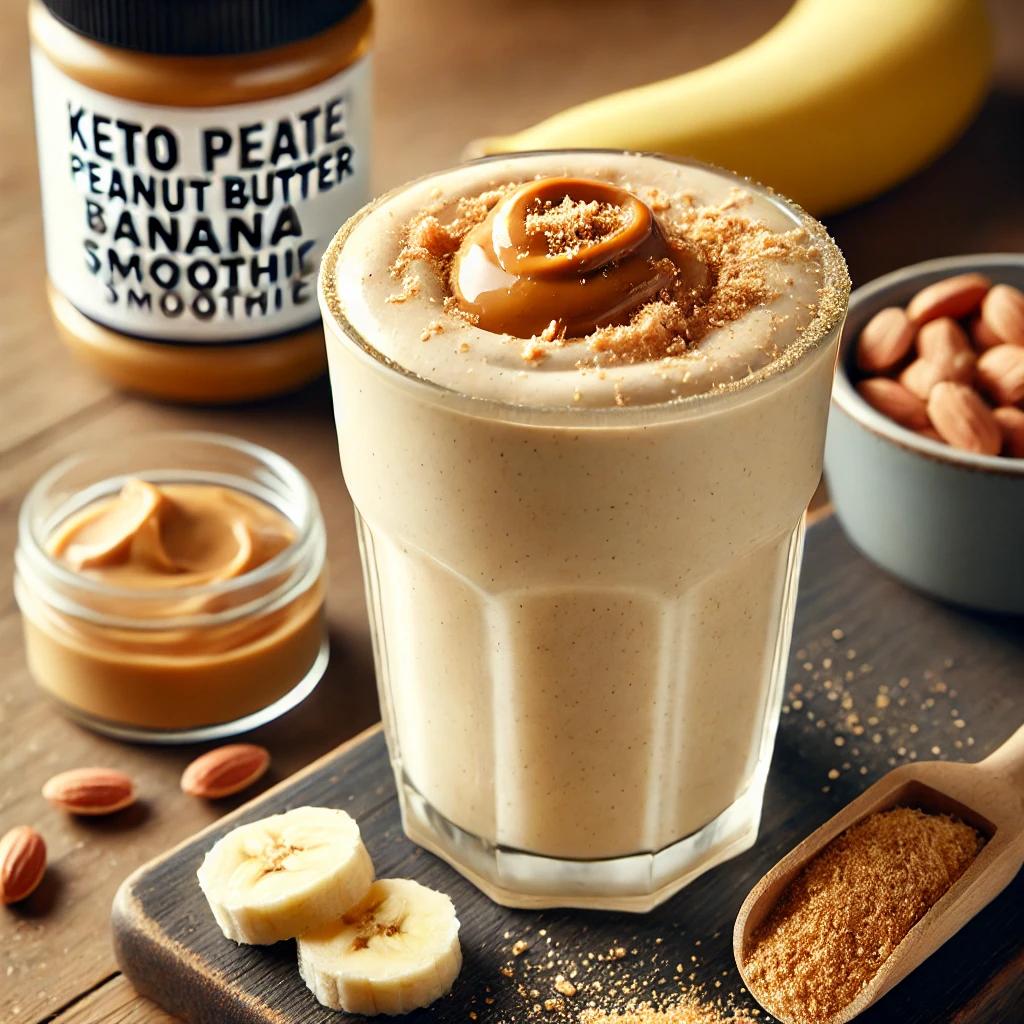 Peanut Butter Banana Keto Smoothie