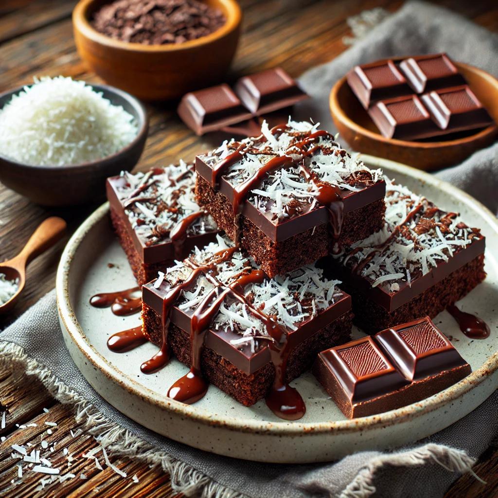 Keto Chocolate Coconut Bars