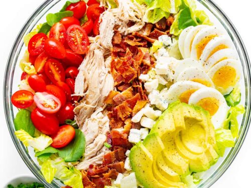 Keto Diet Lunch Recipe. Loaded with flavor and texture, this cobb salad will make you excited about eating greens.