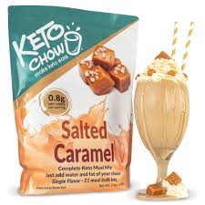 Keto Chow Full Review - Keto chow milkshake package salted caramel