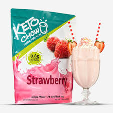 keto chow milkshake package strawberry
