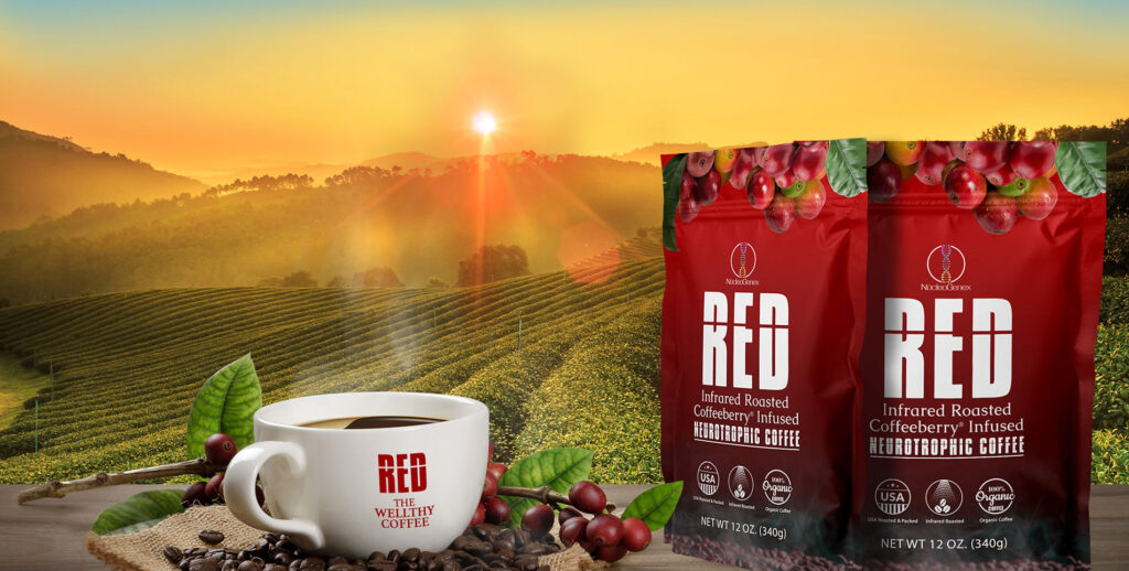 Coffee That is Good For Keto Diet - Two bags of RED Coffee and a cup of RED Coffee